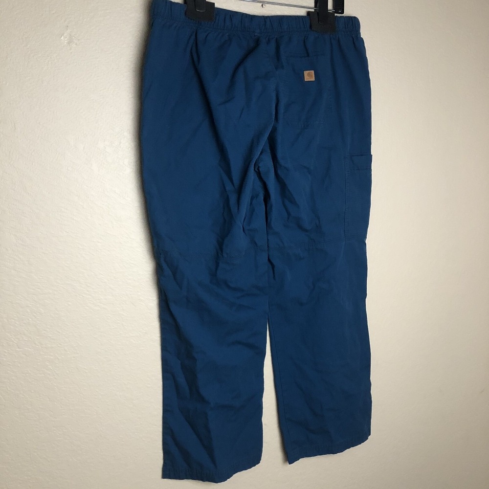 Carhartt Men's Teal Cargo‎ Scrub Pants Workwear Relaxed Fit XL Rip Stop Nurse RN - Picture 2 of 8